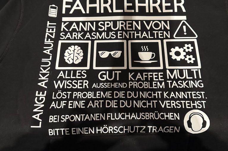 Pullover mit individuelle Beschriftung